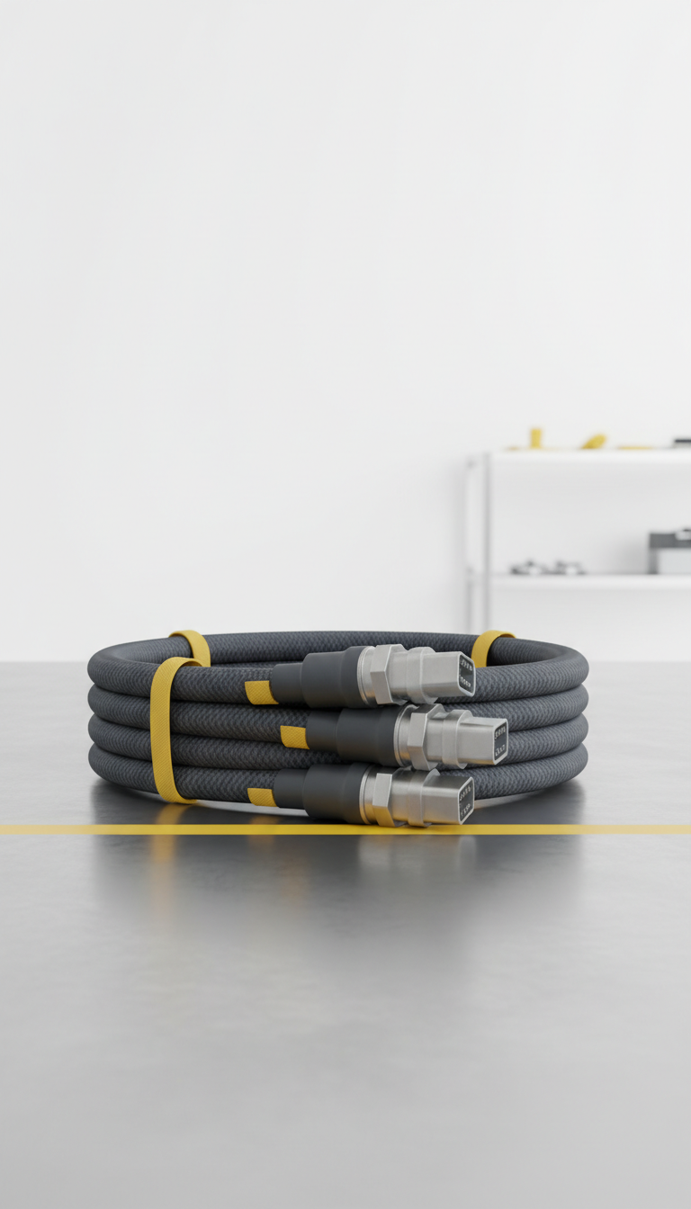 Heavy-duty data cable kit with reinforced connectors